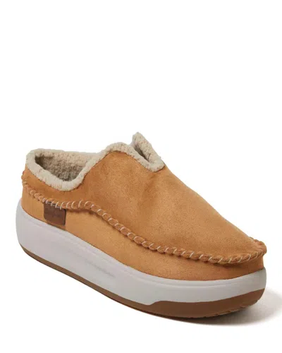 Dearfoams Elm Clog Slippers In Brown