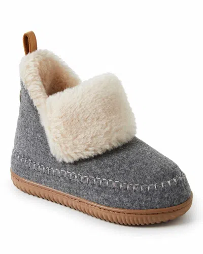 Dearfoams Moritz Slipper Bootie In Gray
