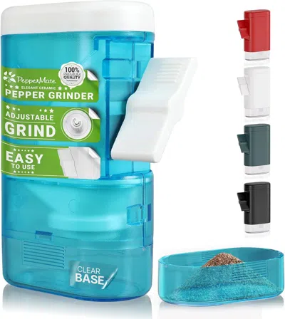 Peppermate Traditional Pepper Mill In Blue