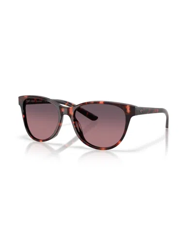Costa Del Mar Catherine Tortoise Sunglasses In Rose Gradient 580g In Brown
