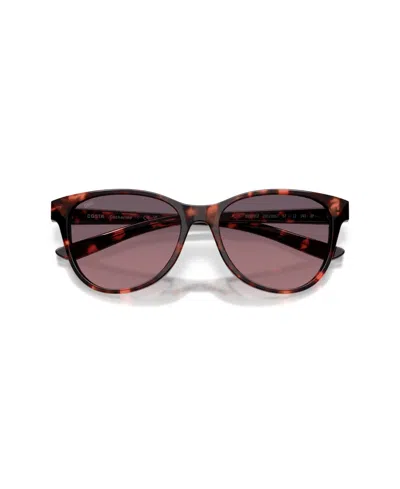 Costa Del Mar Catherine Tortoise Sunglasses In Rose Gradient 580g In Brown