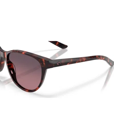 Costa Del Mar Catherine Tortoise Sunglasses In Rose Gradient 580g In Brown