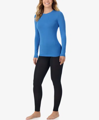 Cuddl Duds Women's Long Sleeve Crewneck Top In Multi