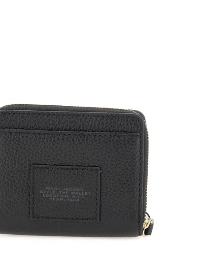 Marc Jacobs Women The Leather Mini Compact Wallet In Black