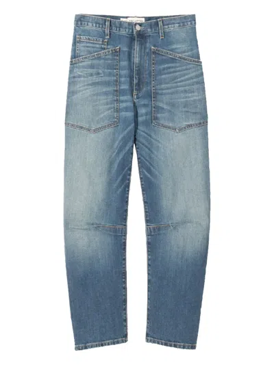 Nili Lotan Shon Five-pocket Jeans In Blue