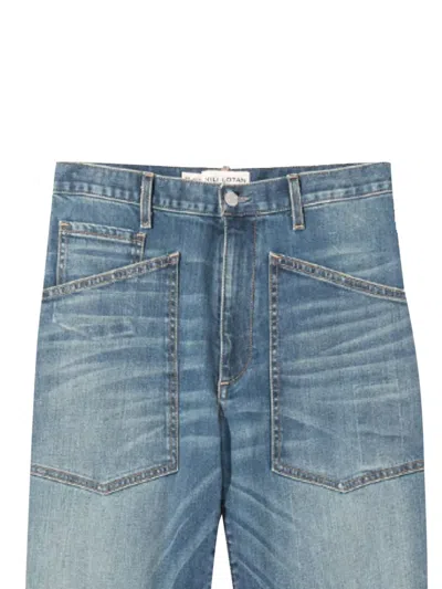 Nili Lotan Shon Five-pocket Jeans In Blue