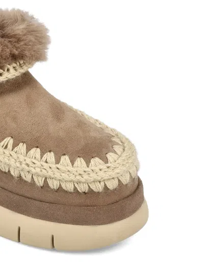 Mou Eskimo Bounce Sneaker Ankle Boots In Brown