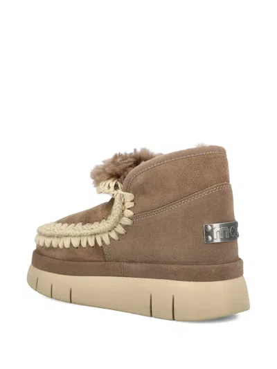 Mou Eskimo Bounce Sneaker Ankle Boots In Brown