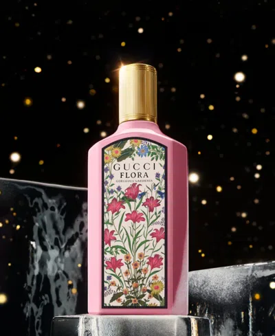 Gucci Womens Flora Eau De Parfum And Lip Gift Set In Burgundy