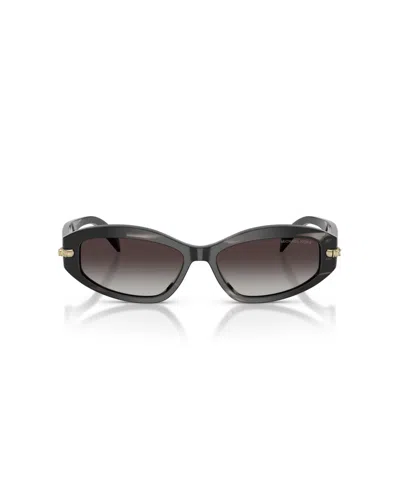 Michael Kors Geometric-frame Sunglasses In Gray