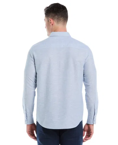 Cubavera Embroidery Panel Mens Long Sleeve Regular Fit Button-down Shirt In Animal Print