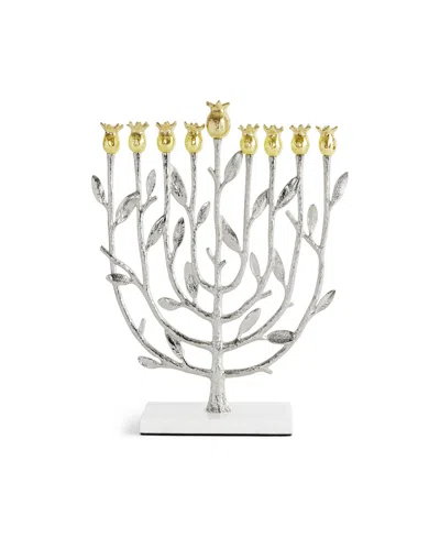 Michael Aram Pomegranate Menorah In White