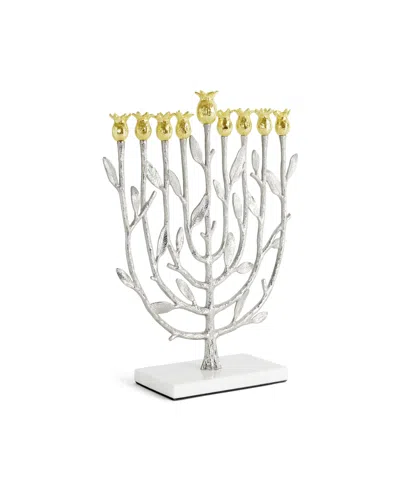 Michael Aram Pomegranate Menorah In White