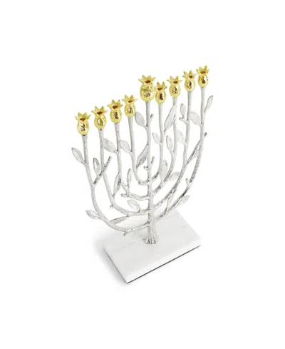 Michael Aram Pomegranate Menorah In White