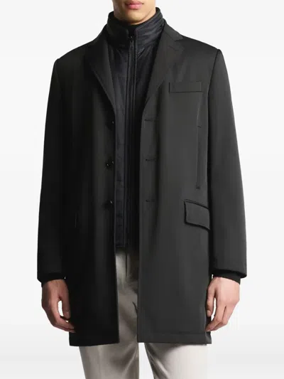 Fay Three-button Single-breasted Coat In Gray