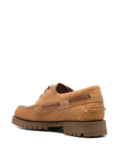 Sebago Lace Up Shoes Acadia Crazy Horse In Gold