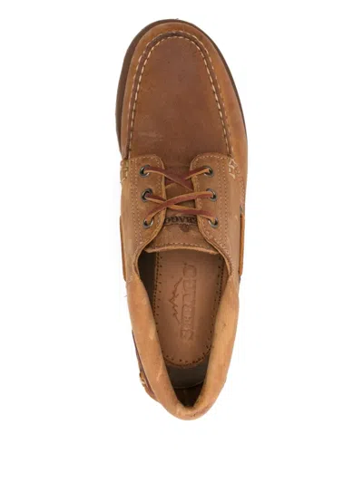 Sebago Lace Up Shoes Acadia Crazy Horse In Gold