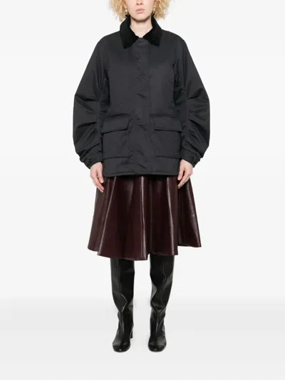 丝绒领口袋夹克