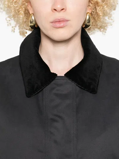 丝绒领口袋夹克