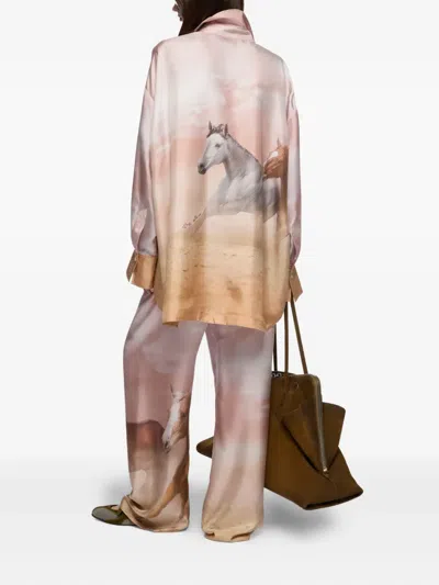 Attico Diana Shirt In Pink