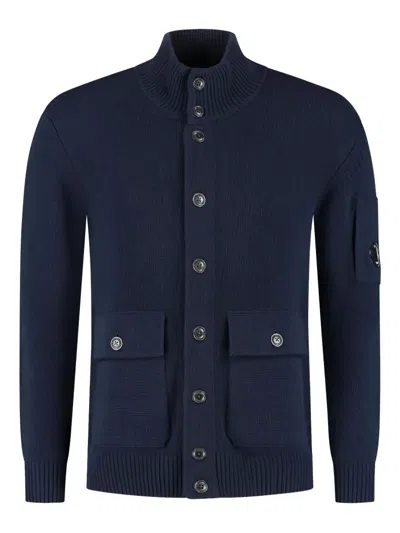 C.p. Company C. P. Company Cotton Cardigan In Blue