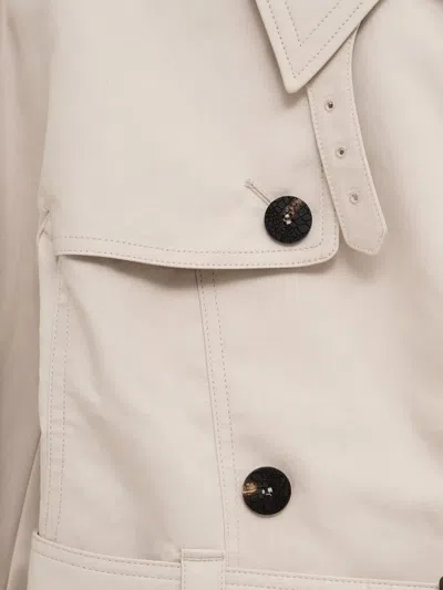 Jacquemus Tailored Coat With Belt And Pockets In White