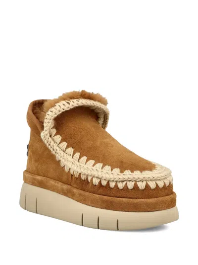 Mou Eskimo Bounce Sneaker Boots In Brown