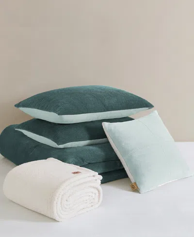 Ugg Brody Reversible 5-pc. Comforter Set, Full/queen In Green