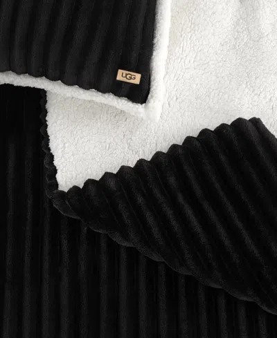 Ugg Avery Ribbed 3-pc. Comforter Set, King In Black