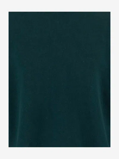 Guest In Residence Cashmere Sweater With Turn-up Cuffs In Green