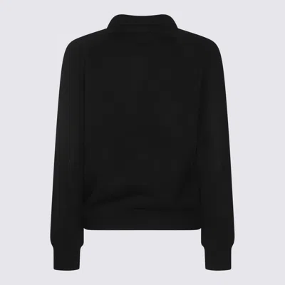 Allude Black Wool Knitwear In Black