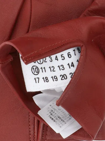 Maison Margiela Four Stitches Gloves In Red