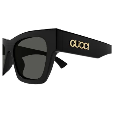Gucci Grey Square Ladies Sunglasses Gg1835s 001 52 In Black