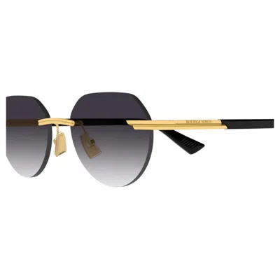 Bottega Veneta Bv1379s001-gold-gold-grey In Black
