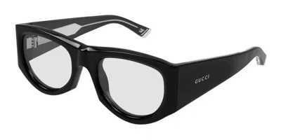 Gucci Rectangular Frame Sunglasses In Black