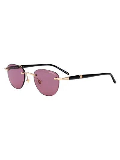 Montblanc Mb0412s Sunglasses In Neutral