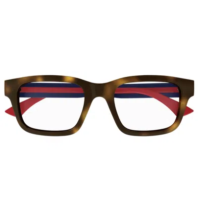 Gucci Gg1865o-008havana-blue-transparent In Brown