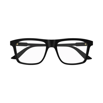 Gucci Eyewear Rectangle Frame Glasses In Black