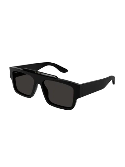 Gucci Eyewear Rectangular Frame Sunglasses In Black