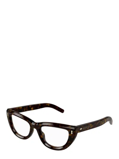 Gucci Cat-eye Frame Glasses In Black