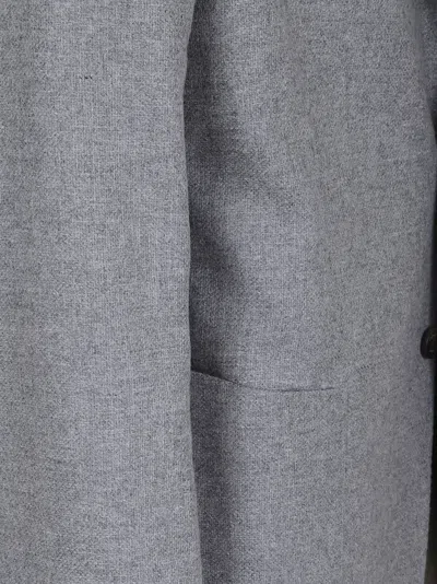 Eleventy Wool-cashmere Blend Blazer With Tailored Fit In Gray