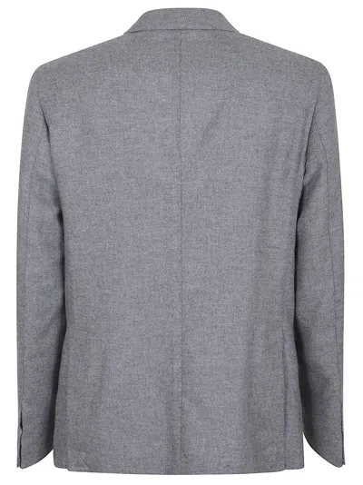Eleventy Wool-cashmere Blend Blazer With Tailored Fit In Gray