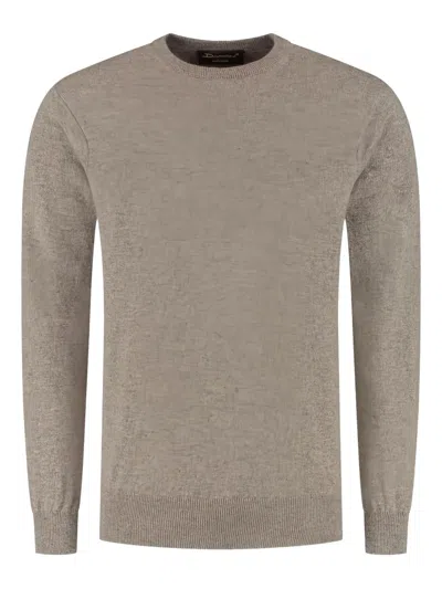 Doriani Crew-neck Knitted Sweater In Neutral
