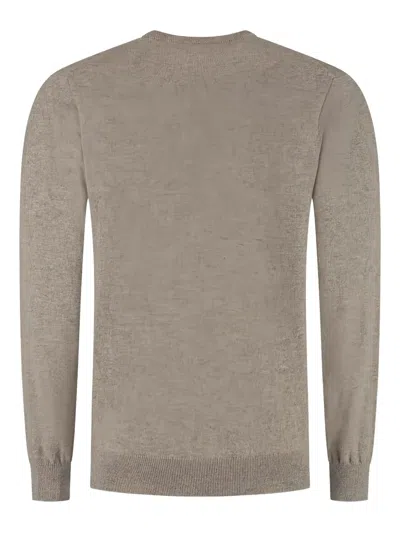 Doriani Crew-neck Knitted Sweater In Neutral