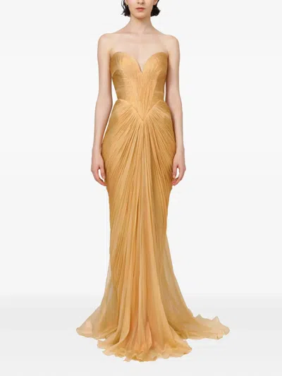 Iris Serban Christina Gown In Brown