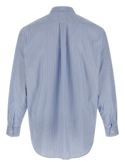 Comme Des Garçons Shirt Comme Des Garcons Shirt Patterned Inserts Shirt In Blue