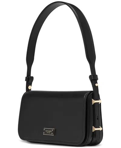 Kate Spade Liv Leather Shoulder Bag In Black