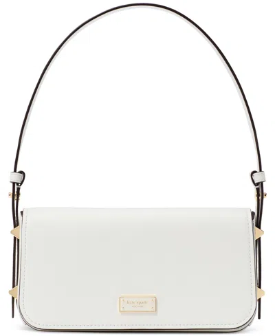 Kate Spade Liv Leather Shoulder Bag In White