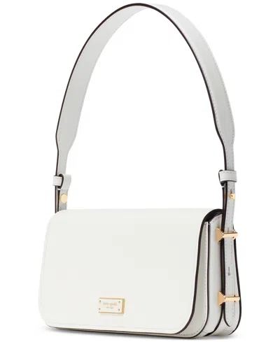 Kate Spade Liv Leather Shoulder Bag In White