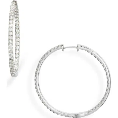 Bony Levy Audrey Luxe Inside Out Hoop Earrings In Metallic